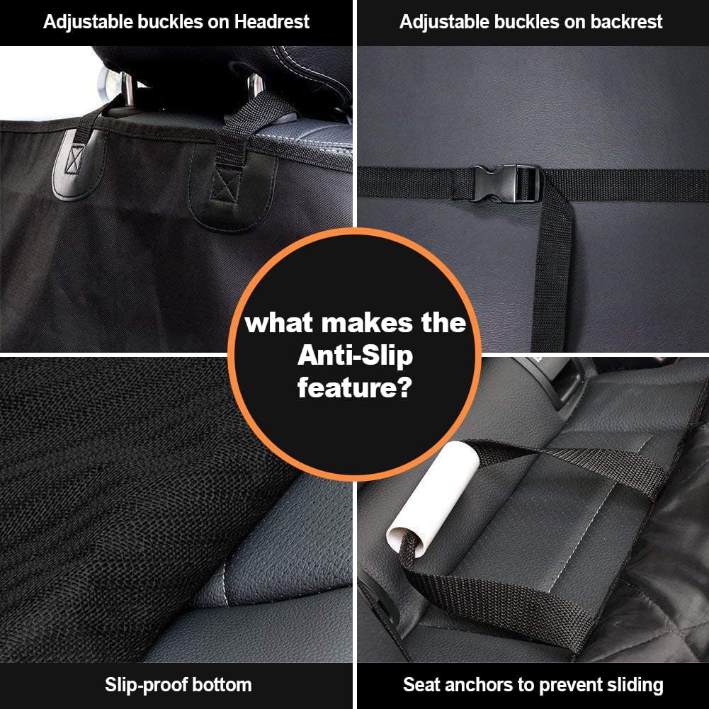 Dog Car Seat Cover for Cars Suvs Trucks, Thicked 600D Oxford Heavy Duty Waterproof Front Car Seat Covers for Dogs Durable Nonslip Padded Pet Car Seat Protector with Side Flaps, 2 Pack | Thicked 600D Oxford,Heavy Duty, Waterproof,Durable, Nonslip Padded Pet Car Seat Protector with Side Flaps