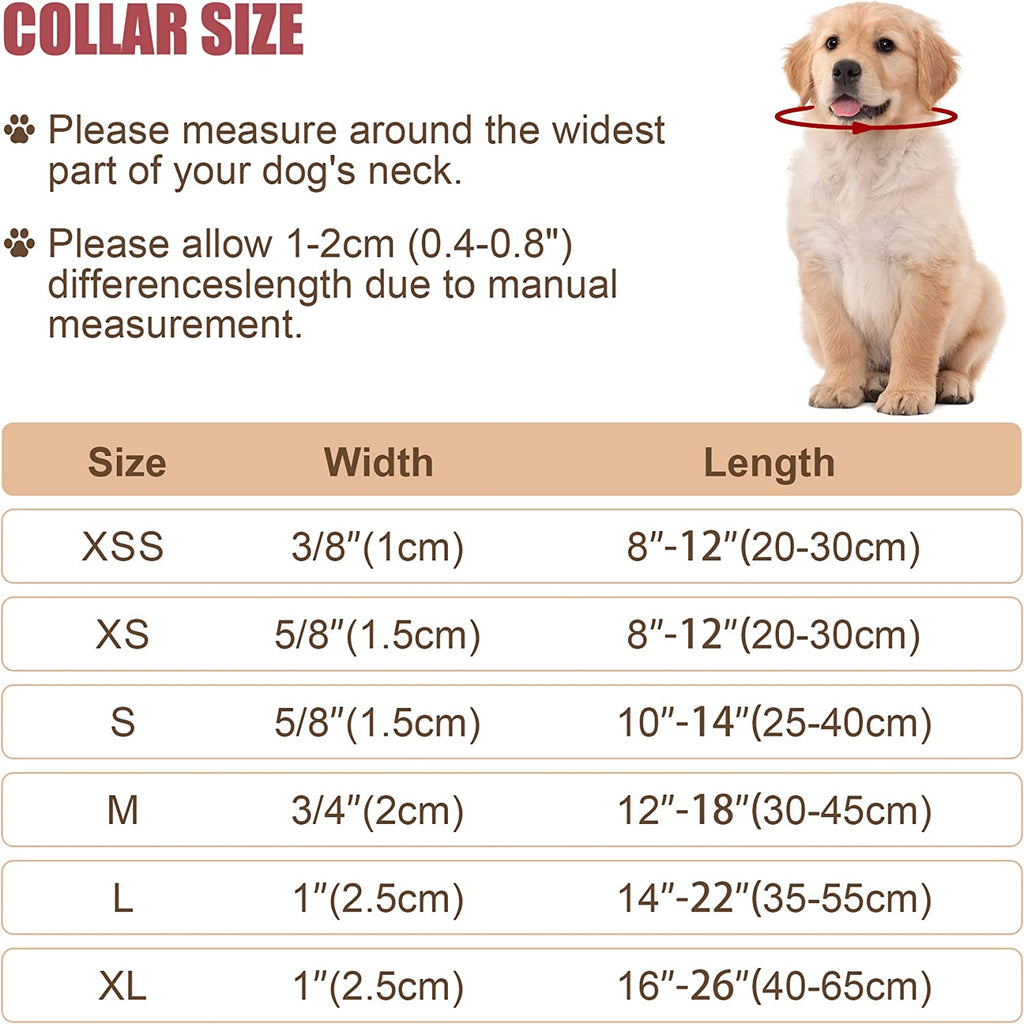Reflective Dog Collar with Buckle Adjustable Safety Nylon Collars for Small Medium Large Dogs, Black M | Breathable, No Chafing on Walks and Outdoor Hikes, Metal D-Ring, Night Safety