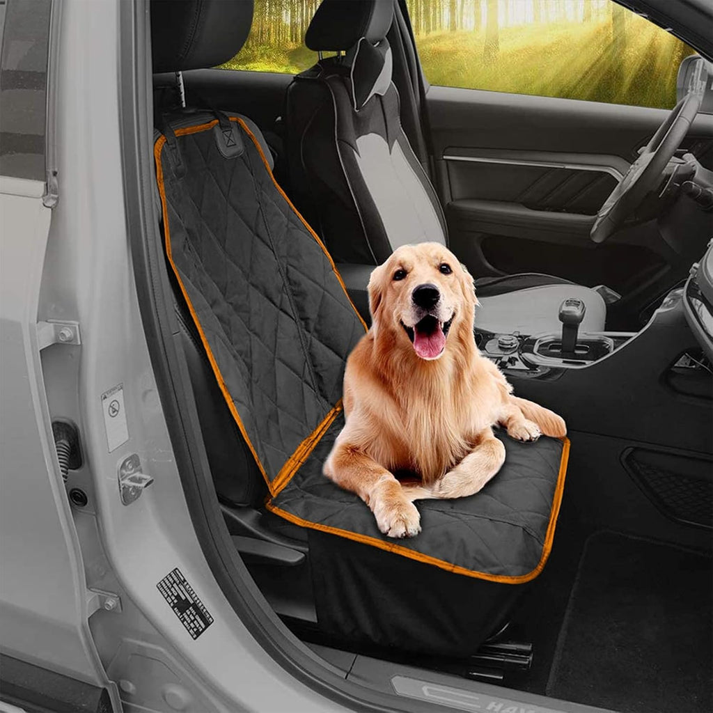 Dog Car Seat Cover for Cars Suvs Trucks, Thicked 600D Oxford Heavy Duty Waterproof Front Car Seat Covers for Dogs Durable Nonslip Padded Pet Car Seat Protector with Side Flaps, 2 Pack | Thicked 600D Oxford,Heavy Duty, Waterproof,Durable, Nonslip Padded Pet Car Seat Protector with Side Flaps