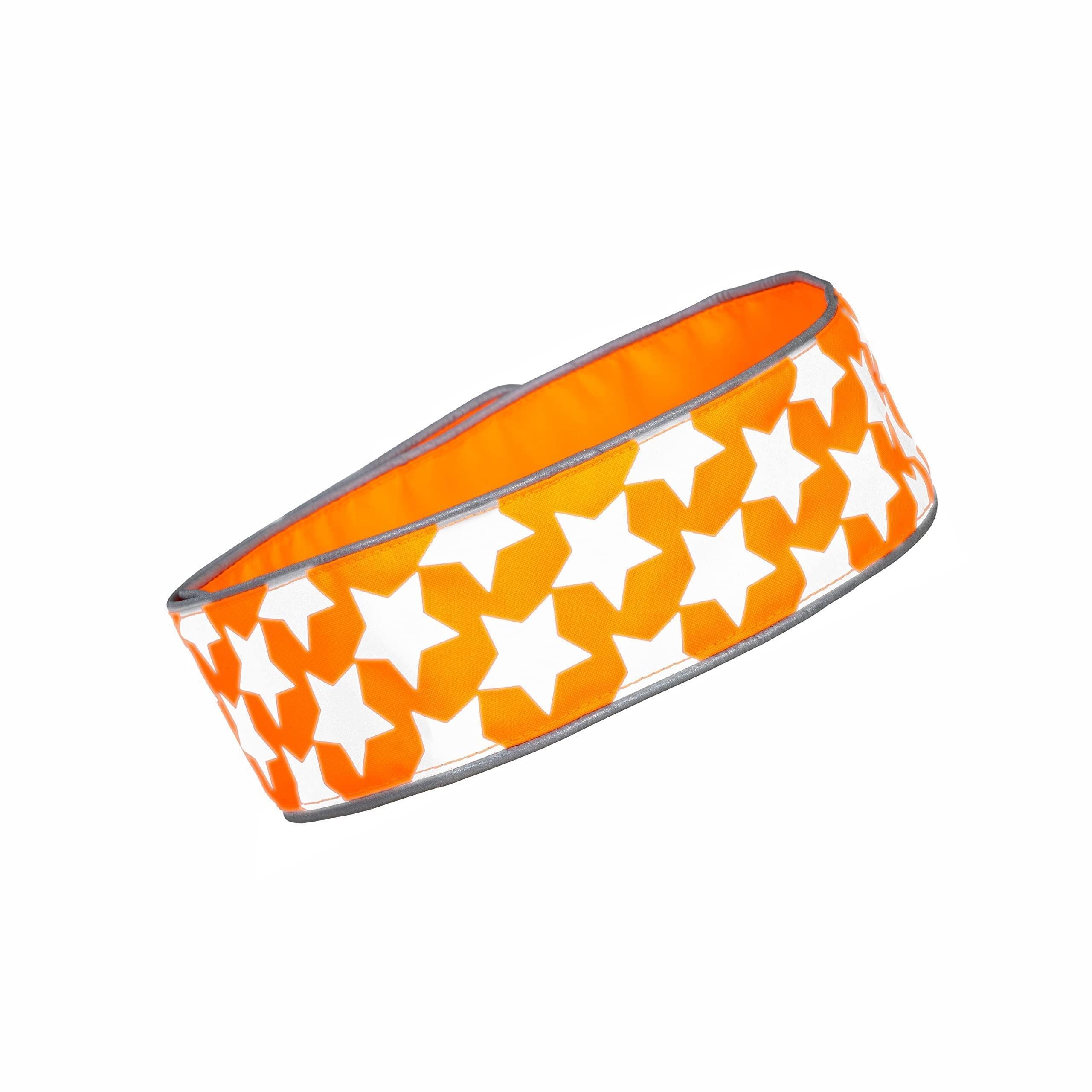 Reflective Dog Collar XL Size Adjustable Blaze Orange