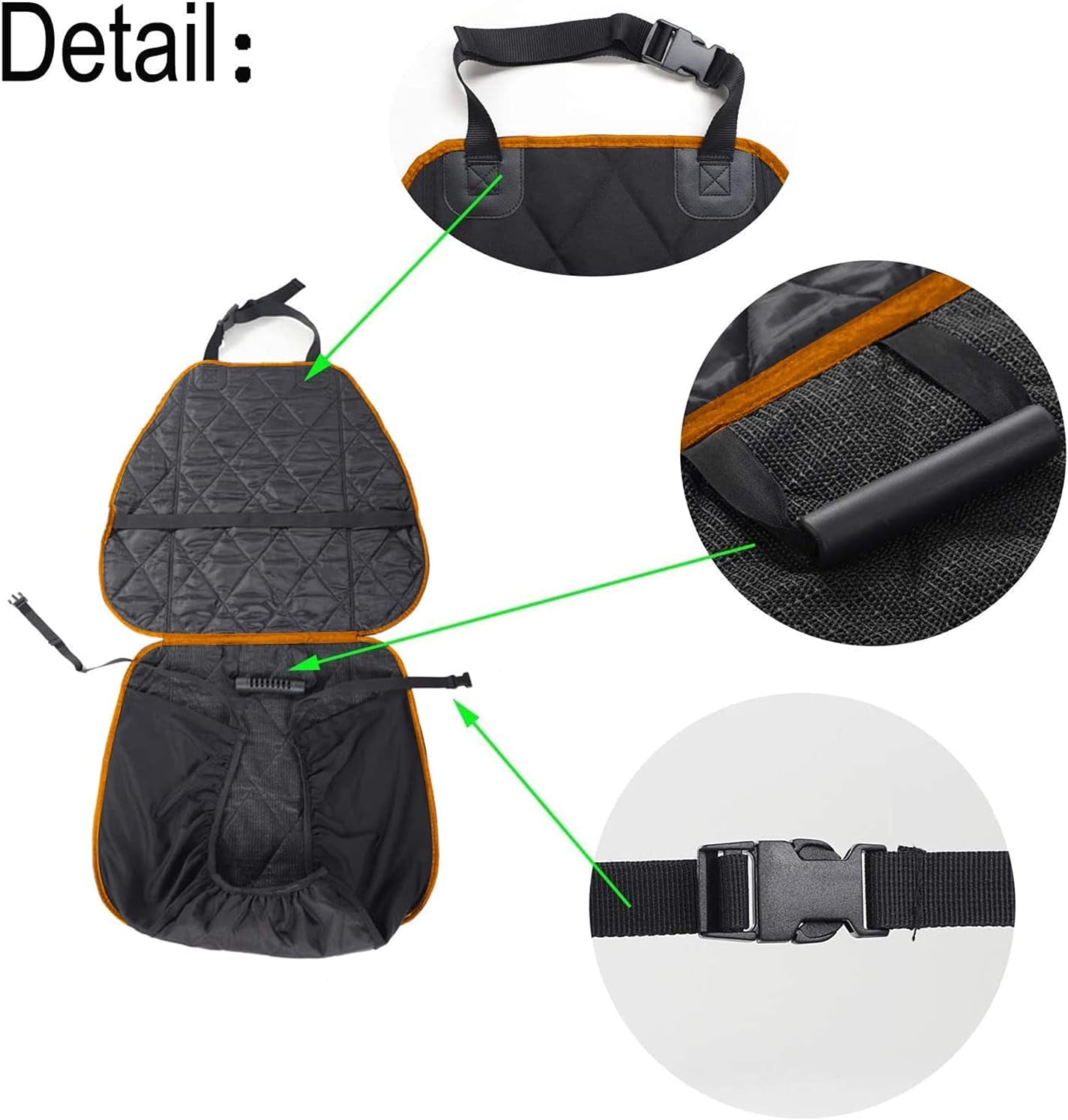 Dog Car Seat Cover for Cars Suvs Trucks, Thicked 600D Oxford Heavy Duty Waterproof Front Car Seat Covers for Dogs Durable Nonslip Padded Pet Car Seat Protector with Side Flaps, 2 Pack | Thicked 600D Oxford,Heavy Duty, Waterproof,Durable, Nonslip Padded Pet Car Seat Protector with Side Flaps