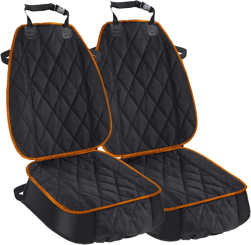 Dog Car Seat Cover for Cars Suvs Trucks, Thicked 600D Oxford Heavy Duty Waterproof Front Car Seat Covers for Dogs Durable Nonslip Padded Pet Car Seat Protector with Side Flaps, 2 Pack | Thicked 600D Oxford,Heavy Duty, Waterproof,Durable, Nonslip Padded Pet Car Seat Protector with Side Flaps